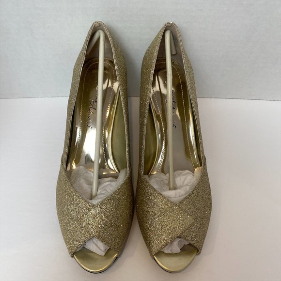 Easy Street - Alive @5 - Ravish Pump - Gold Glitter - Size 9 W - New in Box - Picture 10 of 11